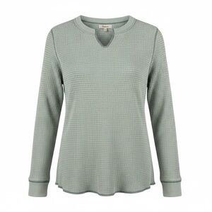 Madewell Thermal Waffle Knit Notch Neck Long Sleeve
Top Sage Green XS